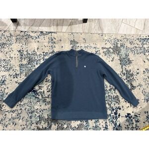 South‎ Shirt 1/4 Zip Pullover Blue Men's Large